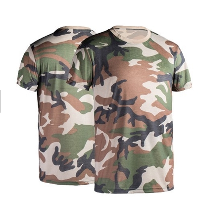 100% 면 군 전술적 웨어 찢어지는 것을 막도록 가공된 변장 육군 T셔츠