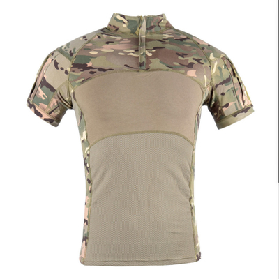 군 전술적 웨어 CP 변장 100% 면 셔츠 라운드 넥 군 육군 셔츠