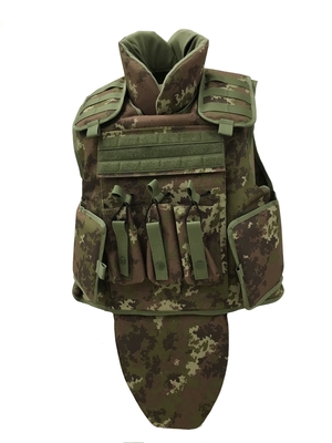 NIJ IIIA+ 높은 보호 중갑 방탄 조끼 위장 색상