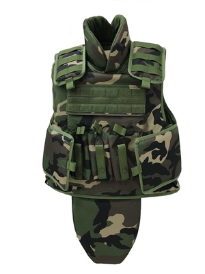 NIJ IIIA+ 높은 보호 중갑 방탄 조끼 위장 색상