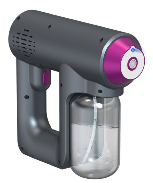 데포손 블루맥 나노 세니티제 스프레이어: 350ML 오존 수정기 2500mAh 배터리 실내 및 실외용