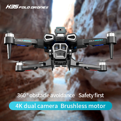 전문 4K HD ESC 듀얼 카메라 미니 드론 H35 브러쉬리스 광학 흐름 WIFI 쿼드콥터 장애물 피기 리모컨