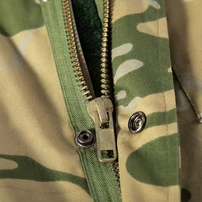 T65/C35 단지 직물 남자용 군사용 전술용 장갑 재킷과 갈라진 가죽의 바지