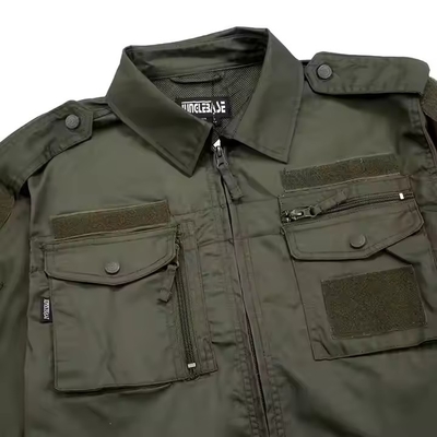 숨 쉬는 올리브 녹색 립 스톱 특수 캠핑 야외 전술 전투 유니폼
